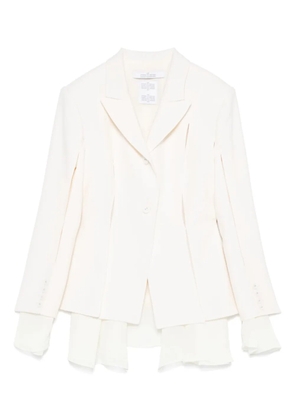 Rokh cut-out layered blazer - Neutrals