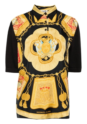 Hermès Pre-Owned 1990-2000s short-sleeved jumper - Black