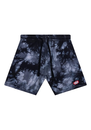 ICECREAM Villain tie-dye shorts - Grey