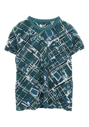 Hermès Pre-Owned 2010s chains print T-shirt - Blue
