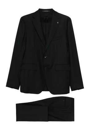 Tagliatore flap-pocket suit - Black