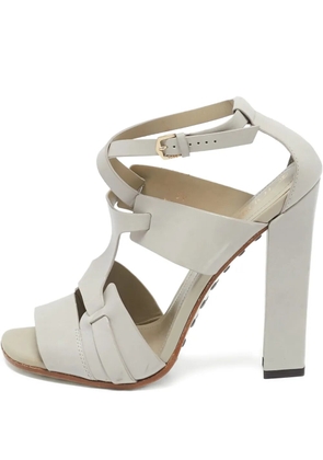 Tod's Vintage pre-owned 120mm strappy sandals - Grey