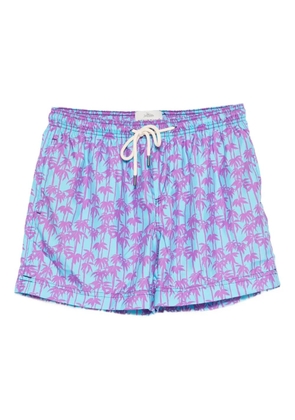 PENINSULA SWIMWEAR palm-tree print swim shorts - Blue