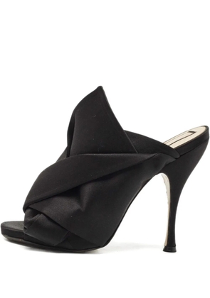 Nº21 peep-toe mules - Black