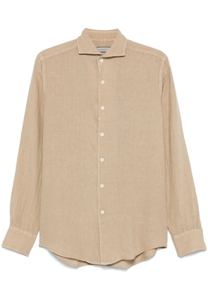 Canali linen shirt - Neutrals