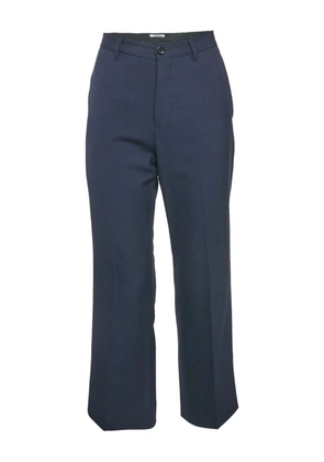 Miu Miu Pre-Owned wool-blend waistband trousers - Blue