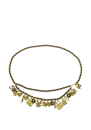 CHANEL Pre-Owned 1994 charm-chain belt - Black