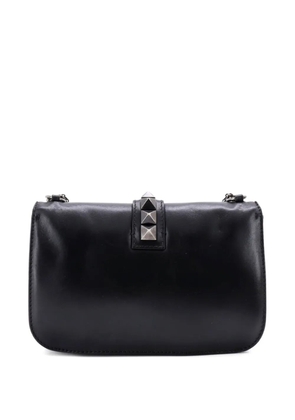 Valentino Garavani Pre-Owned Glam Lock Leather Medium shoulder bag - Black