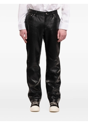 Helmut Lang leather Worker pants - Black