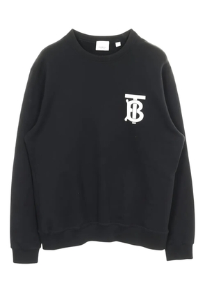 Burberry Pre-Owned logo-detail crew-neck sweatshirt - Black