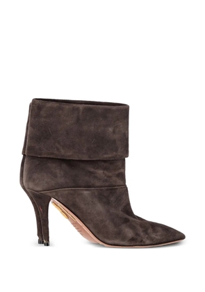 Aquazzura folded-top ankle boots - Brown