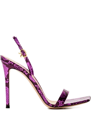 Gianvito Rossi 105mm Ribbon sandals - Purple