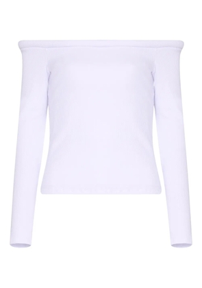 Gloria Coelho off-shoulder long-sleeve top - White