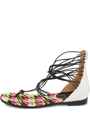 Christian Louboutin Pre-Owned leather flat sandals - Multicolour