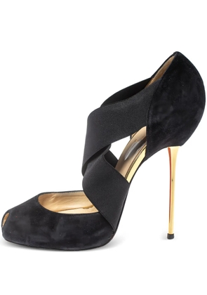 Christian Louboutin Pre-Owned 90mm criss-cross pumps - Black