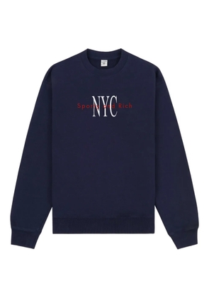 Sporty & Rich cotton sweatshirt - Blue