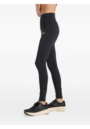 New Balance logo-print leggings - Black