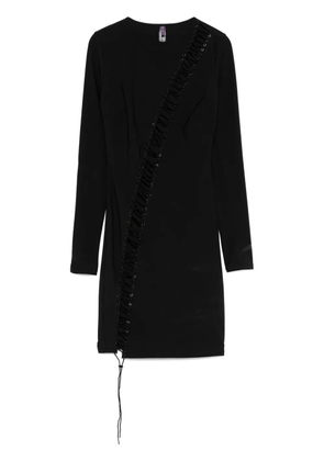 Maison Close Nuit Fauve long-sleeve mini dress - Black