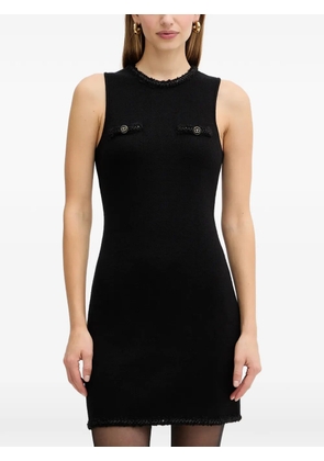 TWINSET button-detail trim mini dress - Black