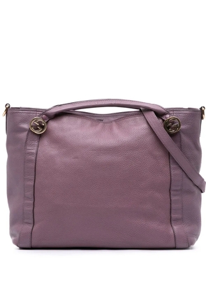Gucci Pre-Owned 2016-2025 Medium Leather Miss GG satchel - Purple