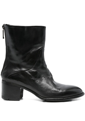 LEMARGO zip-detail block-heel boots - Black