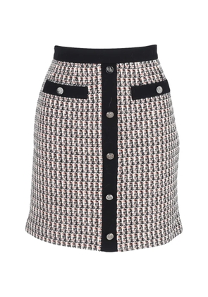 Maje buttoned mini skirt - White