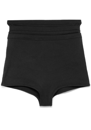 Viktor & Rolf layered-effect mini shorts - Black