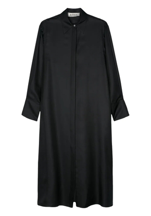 Róhe cut-out detail silk shirt dress - Black