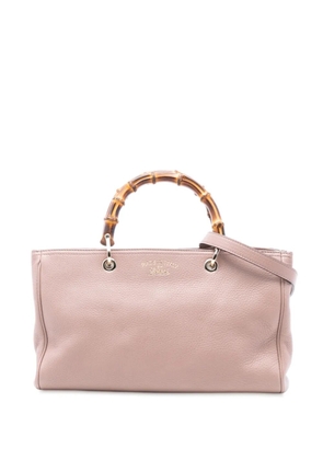 Gucci Pre-Owned 2016-2025 Medium Calfskin Bamboo Shopper satchel - Pink