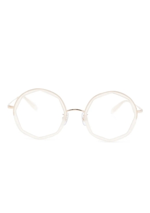 Megane and Me Edie geometric-frame glasses - Neutrals