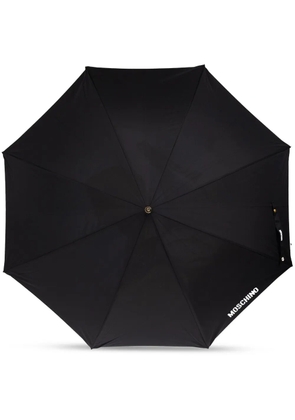 Moschino logo-print umbrella - Black