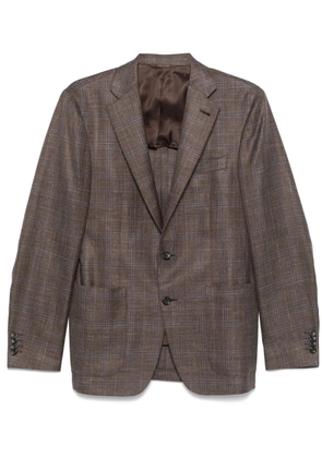 Canali checked blazer - Brown