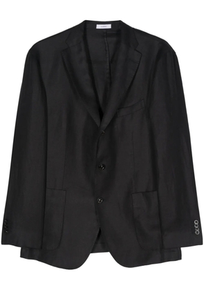 Boglioli single-breasted linen blazer - Blue