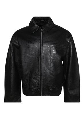 Nahmias star-motif leather bomber jacket - Black