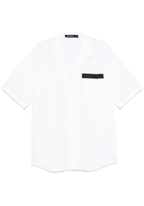 Karl Lagerfeld logo-plaque shirt - White