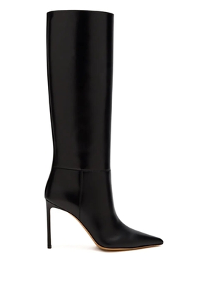 Francesco Russo 75mm stiletto knee-high boots - Black