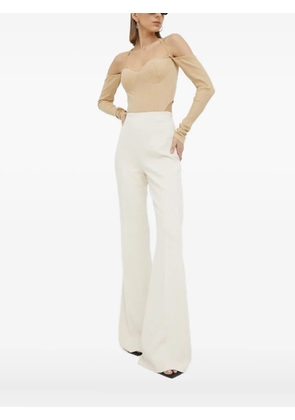 HERSKIND ribbed halterneck top - Neutrals