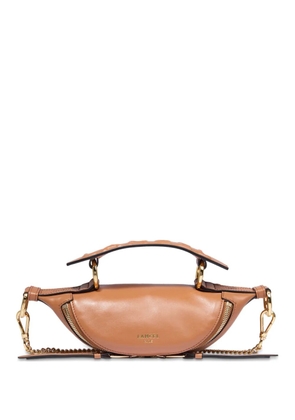 Lancel Origami Mini Zip crossbody bag - Brown