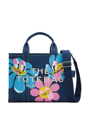 Marc Jacobs x Hattie Stewart medium floral-print denim tote bag - Blue