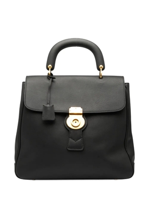 Burberry Pre-Owned 2000-2017 Large Trench Calfskin DK88 Top Handle Bag satchel - Black