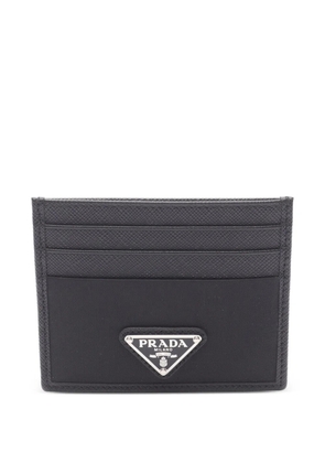 Prada Pre-Owned 2013-2025 Saffiano and Tessuto card holder - Black