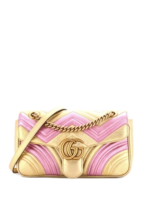 Gucci Pre-Owned GG Marmont Flap Bag Matelasse Leather Medium shoulder bag - Multicolour