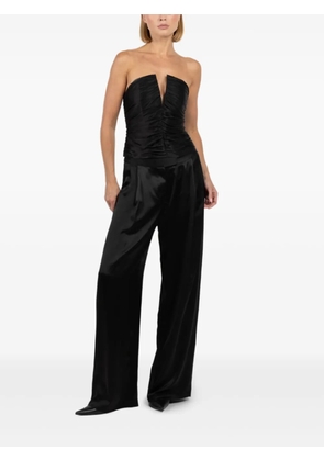 The Sei ruched strapless top - Black