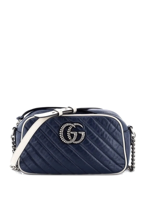 Gucci Pre-Owned GG Marmont Shoulder Bag Diagonal Quilted Leather Small crossbody bag - Blue