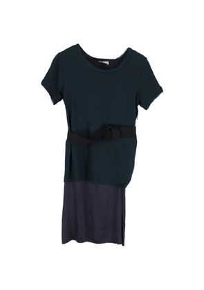 Lanvin Pre-Owned bow belted shift dress - Green