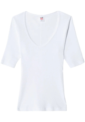 RE/DONE scoop-neck cotton T-shirt - White
