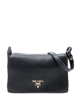 Prada Pre-Owned 2000-2025 Vitello Daino Flap crossbody bag - Black