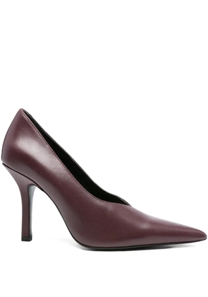 Patrizia Pepe 100mm pointed-toe stiletto pumps - Purple