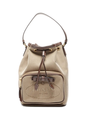 Prada Pre-Owned 2010s jacquard logo bag - Neutrals