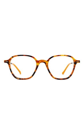 Eyepetizer Quatorze tortoiseshell quare-frame glasses - Brown
